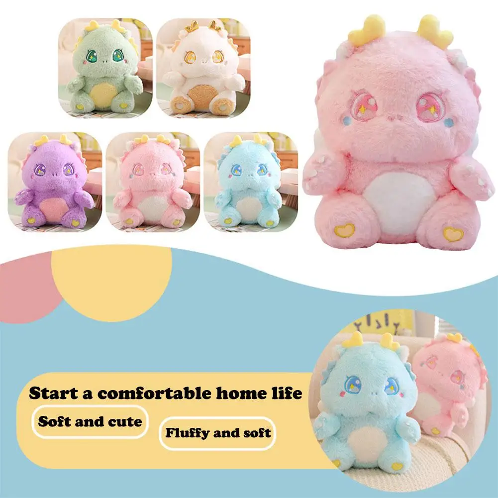 

Cute Plush Toy Dragon Kawaii Animal Mascot 2024 New Year Gift For Kid Girls L7s7