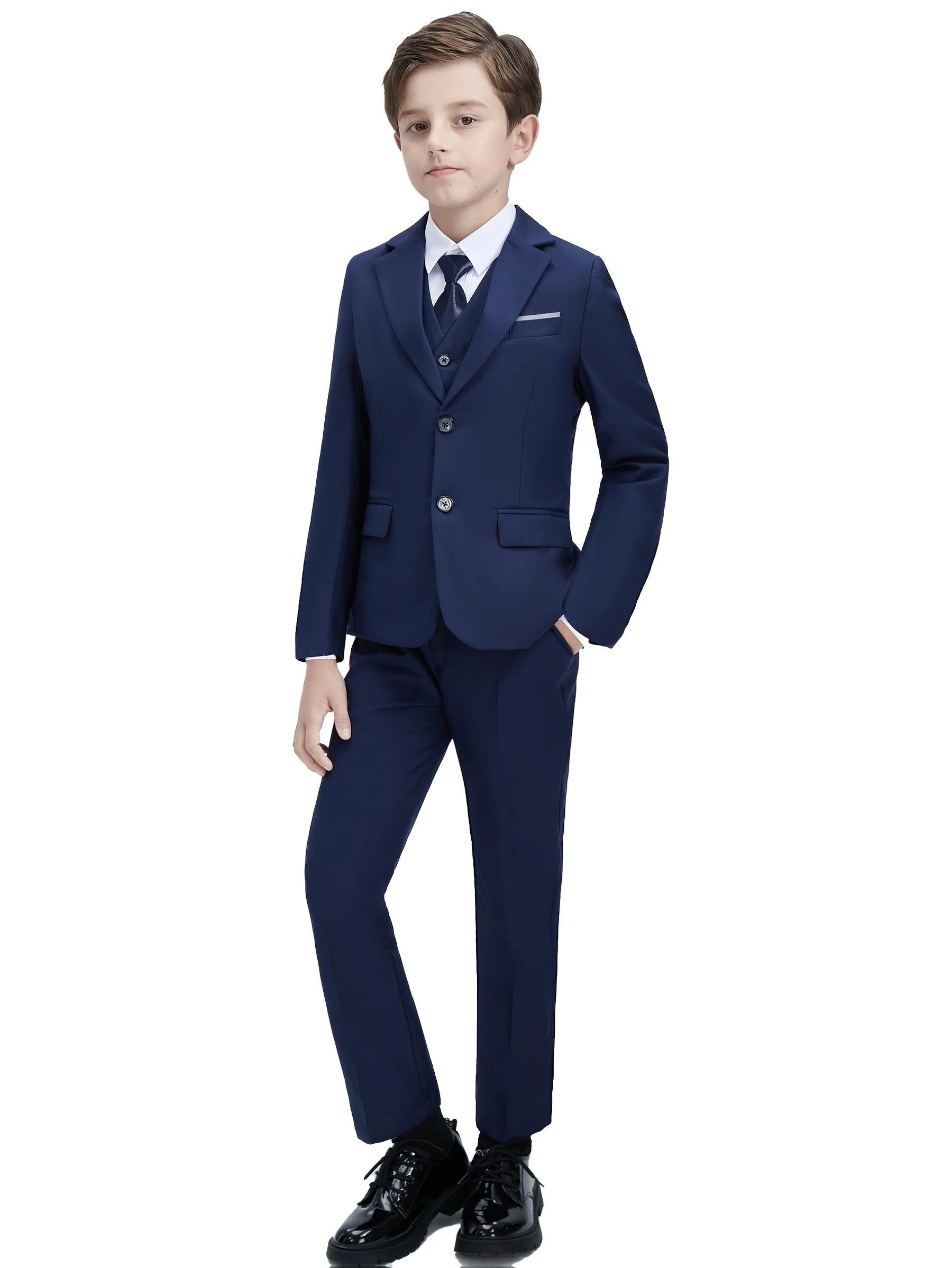 Boys Black Formal Suit 2