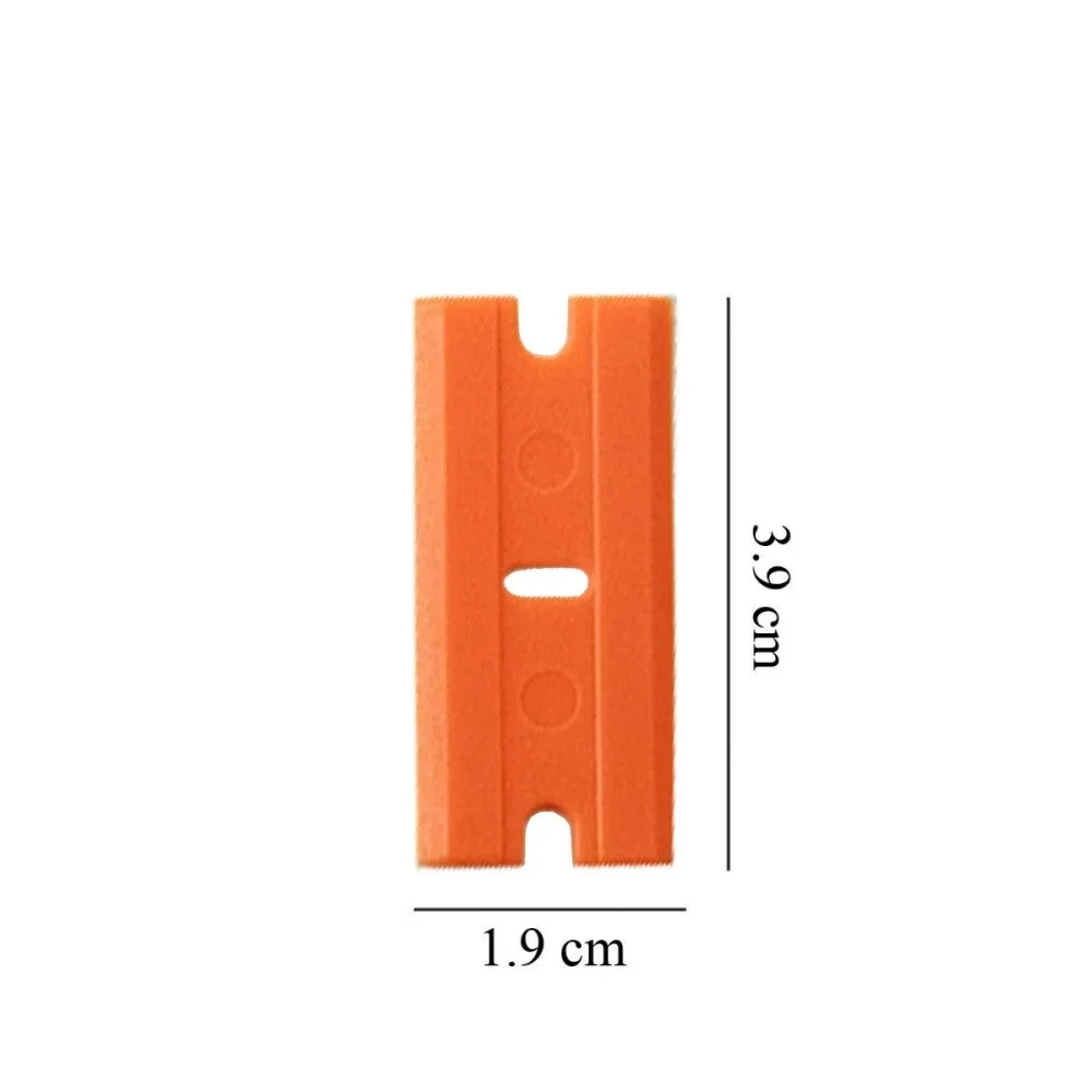 Razor Blade Scraper 100pcs Razor Blades Safety Scraper Glue Knife Glass Cleaner Replacement Carbon Steel Blade Ceramic Car Labels Remover