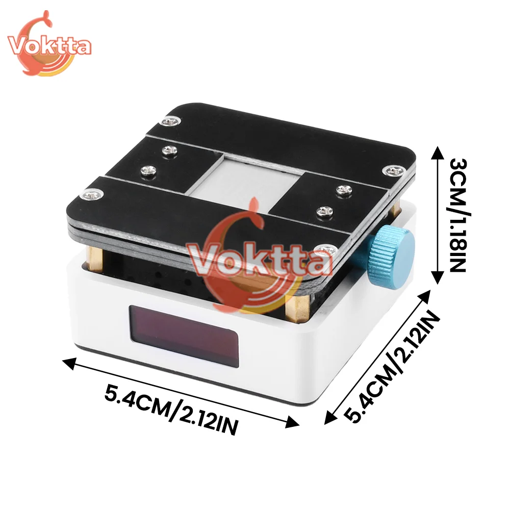 Piastra Di Saldatura Riscaldante 55x55mm – Preriscaldatore PCB Temperatura Regolabile 50-280°C Con USB-C