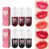 Mirror Lipstick, Water-Dyed Lip Liquid, Lip Glaze, Water-Glossy Mirror Glass Lipstick, Long-Lasting, Not Easy to Stick to the Cup, Lip Glaze, Light and Compact Lip Glaze 1