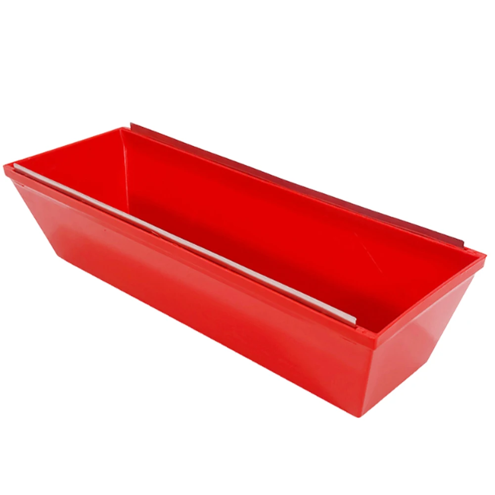 Plastic Drywall Mud Pan with Scraping Bar Sheetrock Mud Pan Plastic Spatula Drywall Pans for Quicker Cleaning