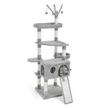 

NEW2022 NEW YG 67.7 Inches Cat Tree 6 Levels Cat Tower House with Sisal Scratching Posts, Cat Condo, Plush Perch and Hammock