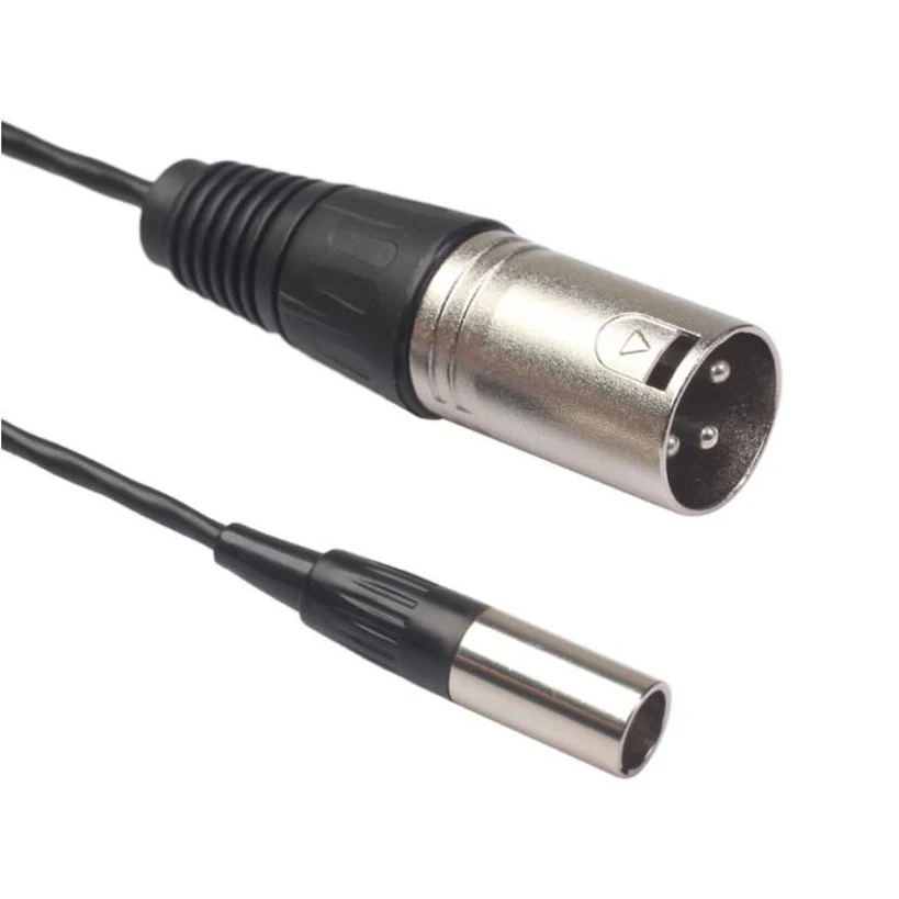 DT60 3핀 남성-3핀 남성 XLR 미니 플러그 오디오 케이블 XLR 남성-미니 XLR 남성 오디오 케이블 커넥터 마이크 케이블