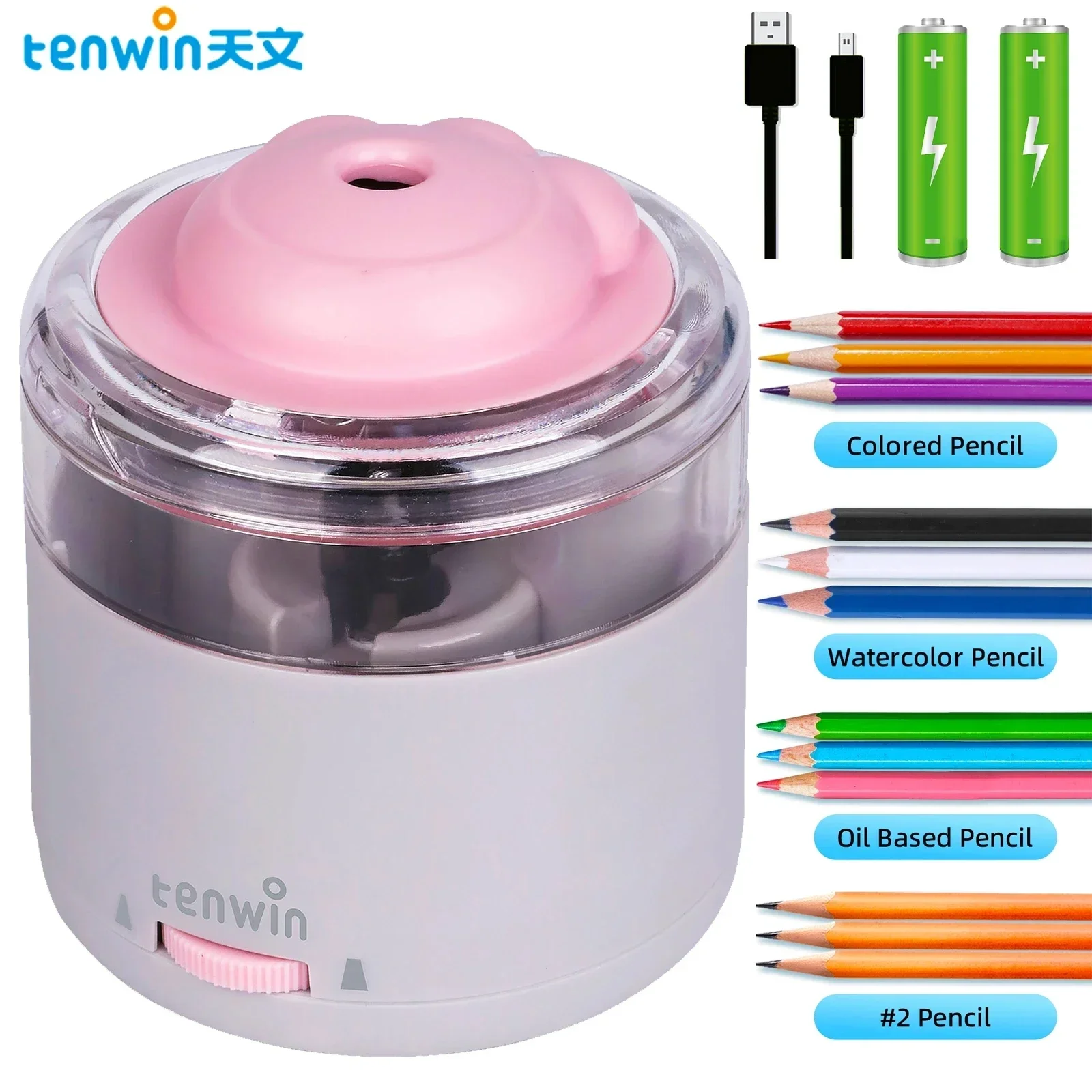 

Двойной кавайный школьный стальной USB-карандаш Tenwin