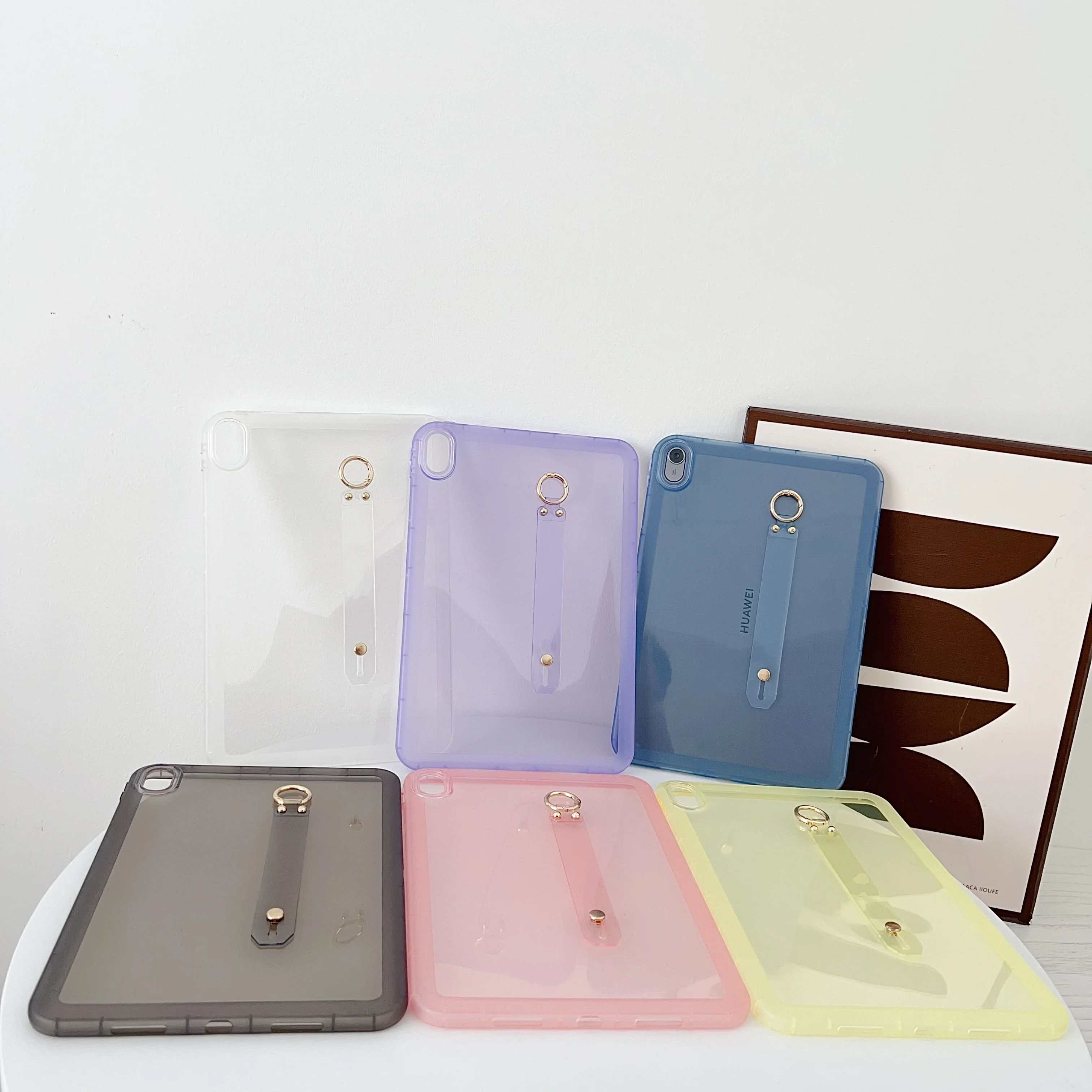 Transparent Tablet Case with Wrist Strap Cover