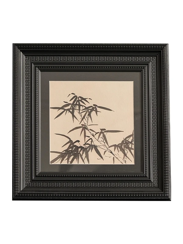 새로운 중국 스타일 장식 예술품 부드러운 장식 디자인 산과 새 그림 액자 대나무 소나무 장식 액세서리