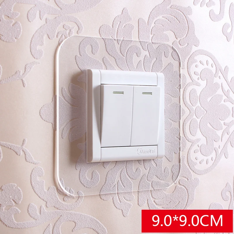 Simple Anti-Dirt Buckle Type Non-Stick Acrylic Switch Sticker Protective Cover Home Living Room Dustproof Decorative