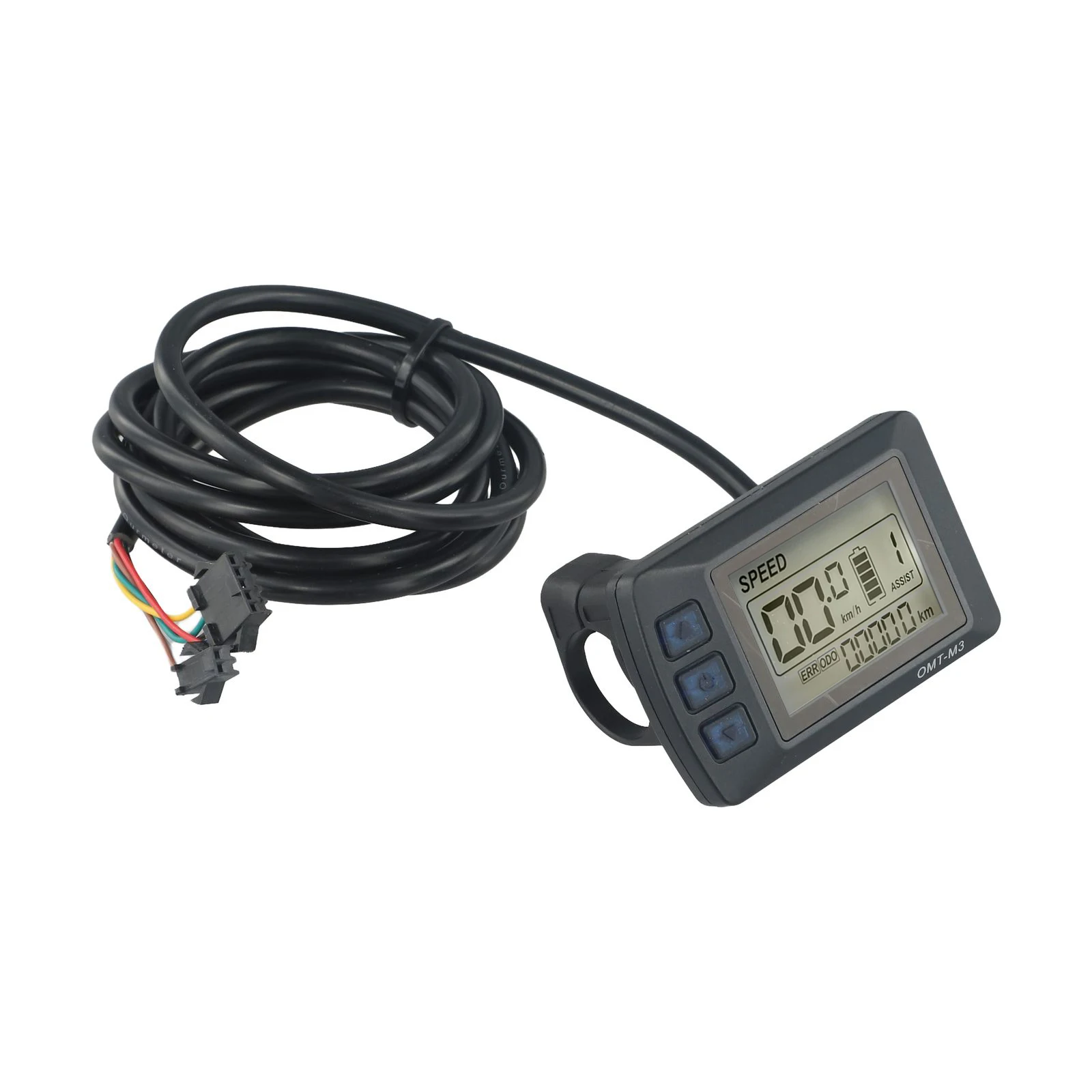36V 48V Ebike LCD Display Panel für Elektrofahrrad Roller OMT für M3 mit Echtzeit-Batterieanzeige und Datenverfolgung – Detail 3