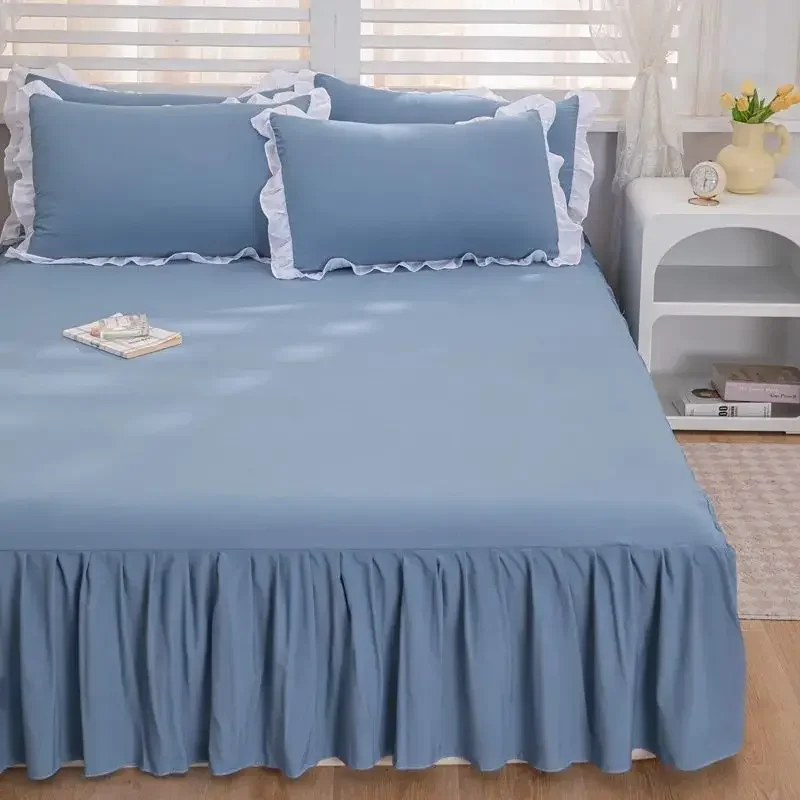 Rich Patterns and Colors, Nordic Style Bed Skirt, Suitable for All Seasons, Essential for Home Use, Hypoallergenic Bed Spread