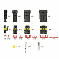 708/408/382/352/240/296/194/15pcs 1-6 Pins HID Waterproof Wire Connectors Marine Electrical Cables Connectors Plug Truck Harness - Image 3