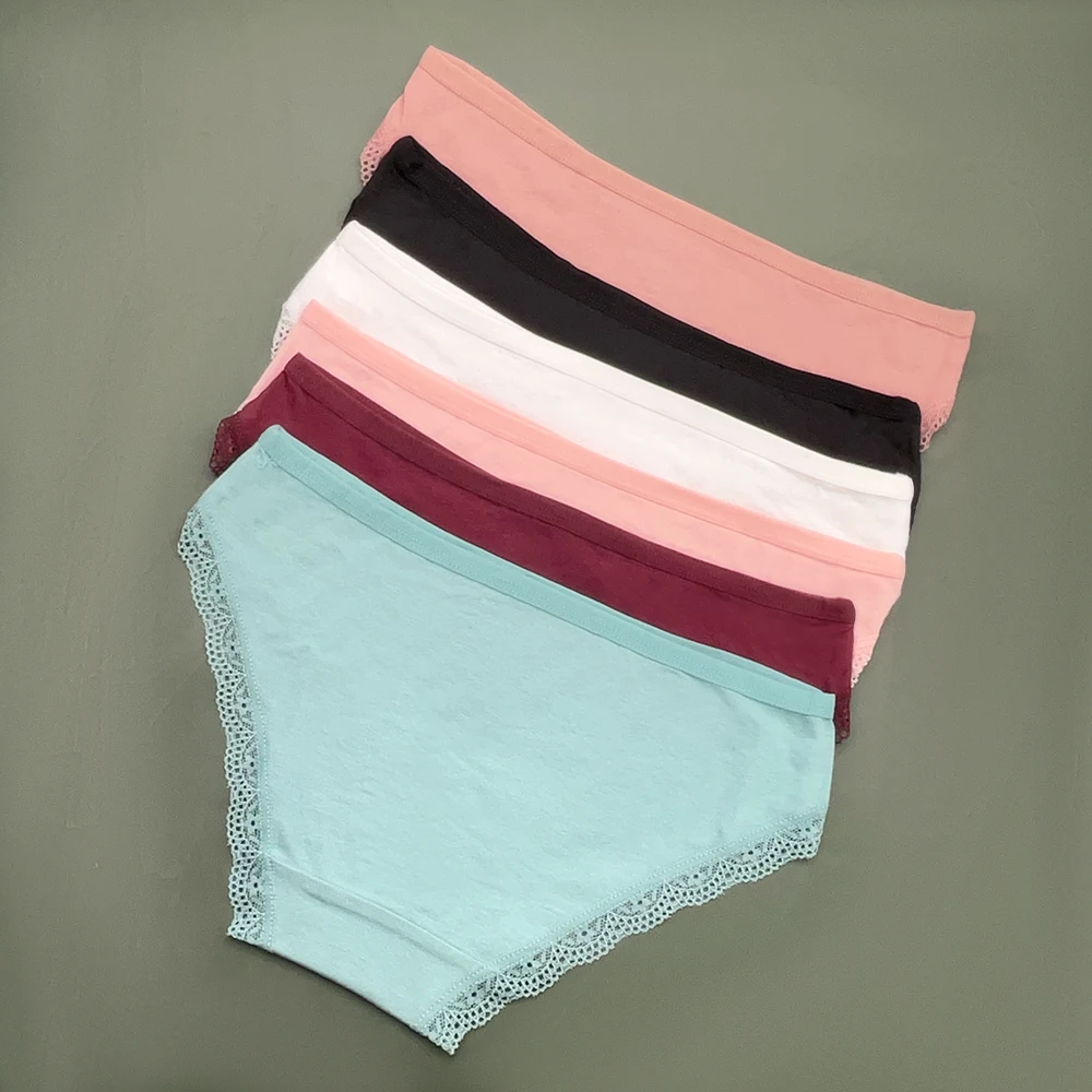 Moonflame 12 قطعة ملابس داخلية نسائية بلون سادة من...