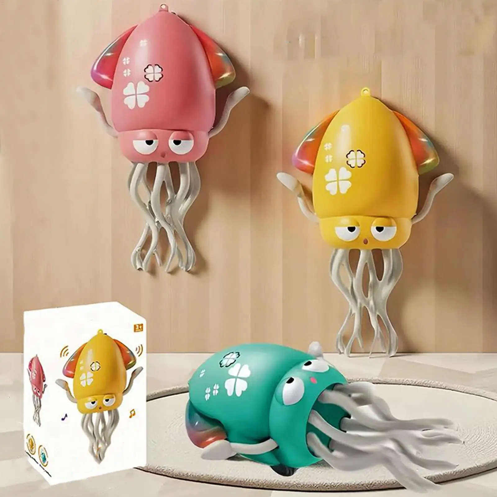 Automatic Dancing Octopus Toy Luminous Musical Octopus Dancing Toy With LED Lights Baby Musical Animal Stress Relieve Toys