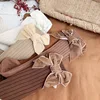 1 Pairs Baby Girls Socks Velvet Bows Knee High Long Soft Cotton Todders Socks Children Princess Spring Autumn Tube Socks 3