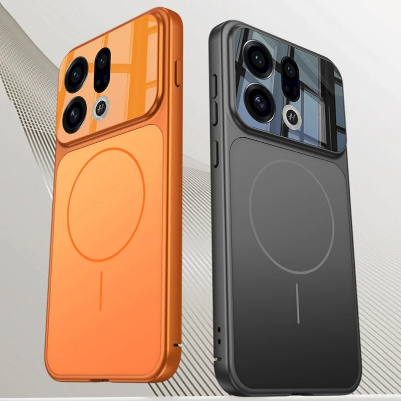 AG Matte Magnetic Wireless Charging Phone Case - Shockproof Bumper Cover