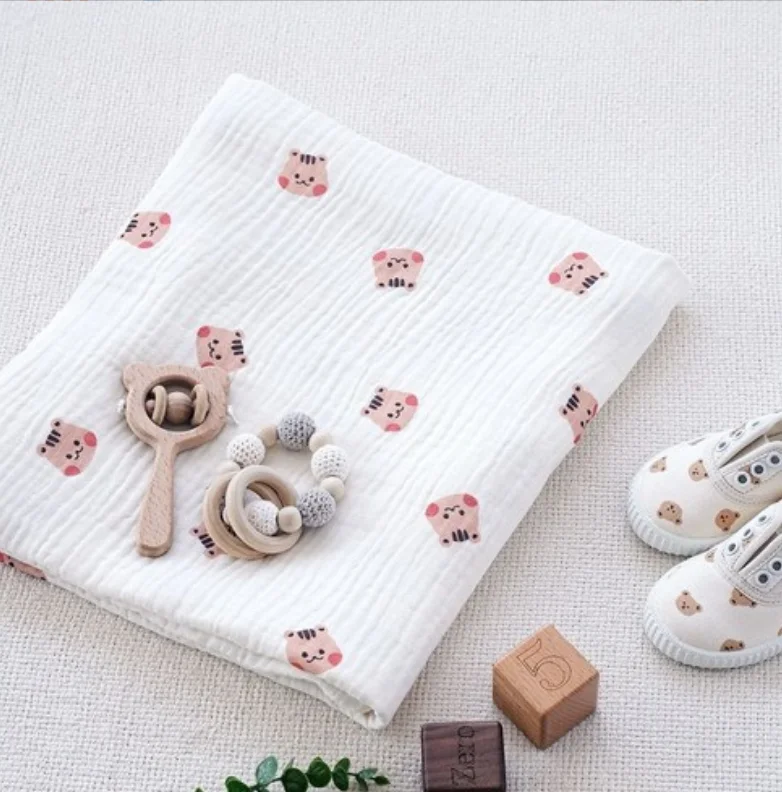 Muslin Baby Swaddle Blanket Cotton Soft Newborn Baby Blanket for Girls Boys Nursery Receiving Wrap Bath Towel Item