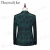Thorndike Men Spring 3 Pieces Classic Blazers Suit Sets Men Business Blazer +Vest +Pants Suits Sets Autumn Men Wedding Party Set 3