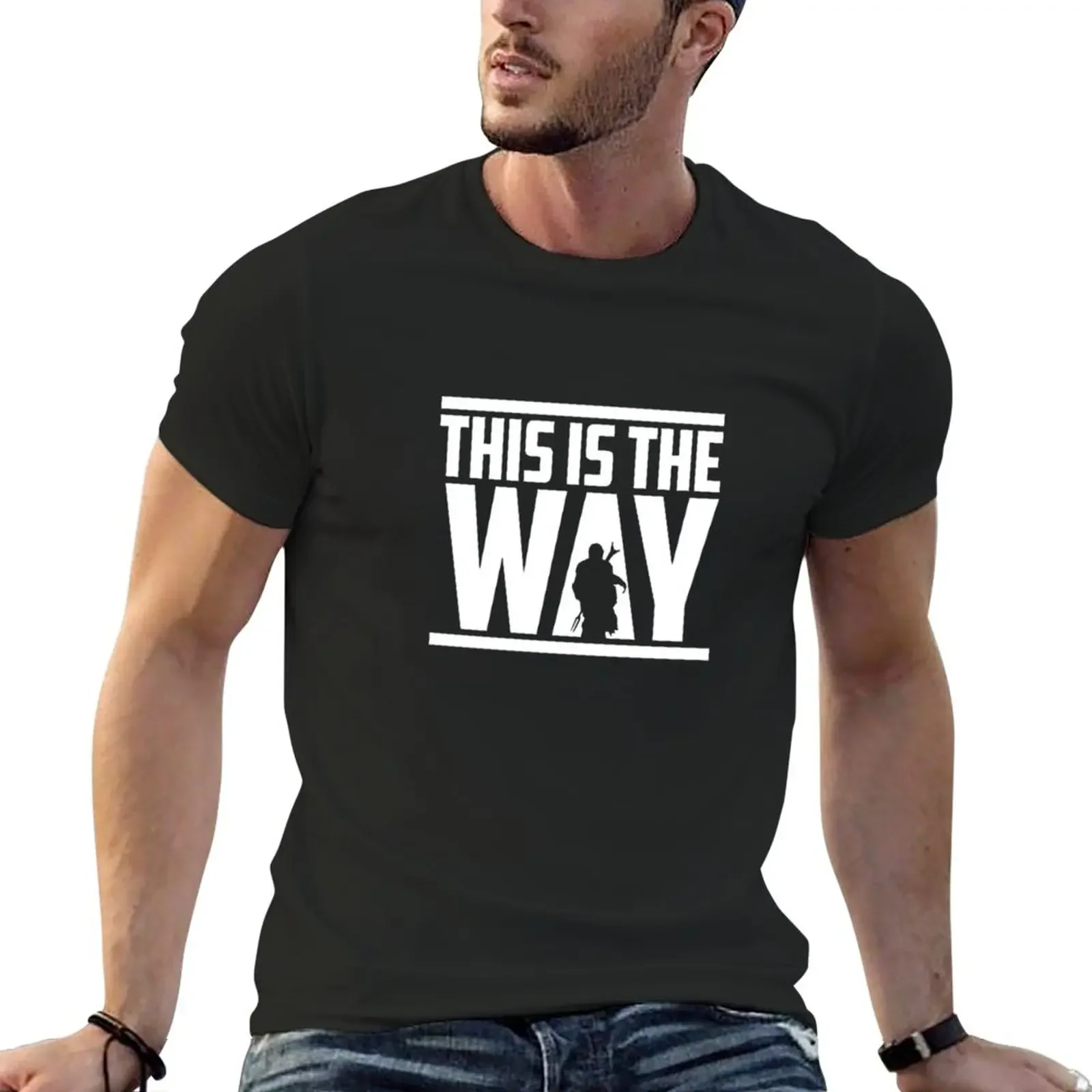 

this is the way T-Shirt Aesthetic clothing summer clothes Men's cotton t-shirt
