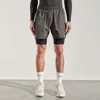 Invisible Open Crotch Outdoor Sex Basketball Shorts Men's Double Layer 2-in-1 Shorts Running Training Stretch Fitness Sweatpants 5