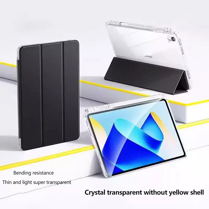 Crystal Clear Acrylic Tablet Case with Pen Slot