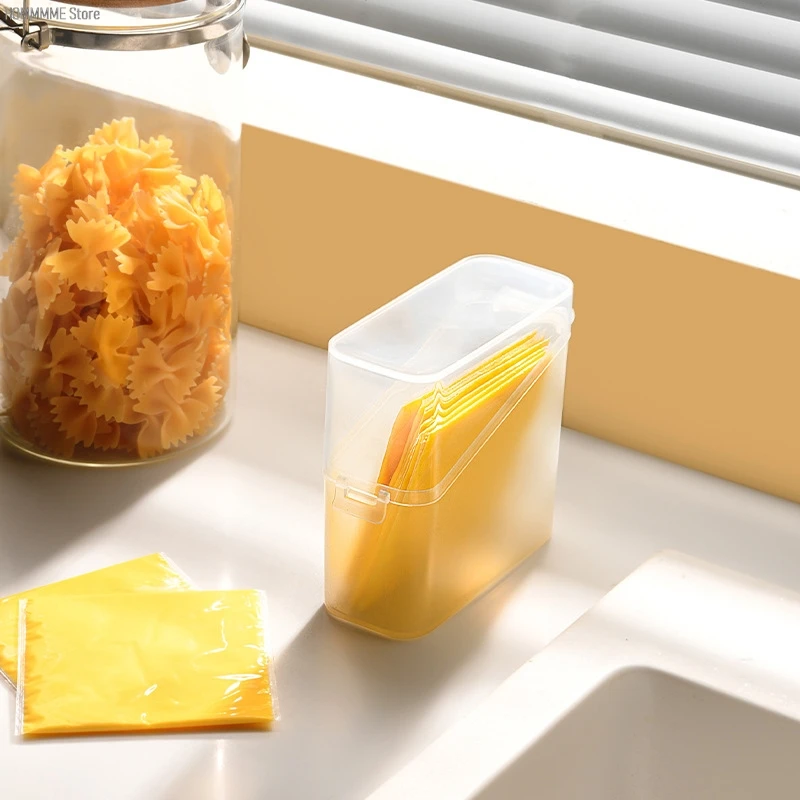 Cheese Keeper Case Airtight Food Storage Container With Lid Large Capacity Slice Cheese Holder Frige Odor Transparent Organizer images - 6