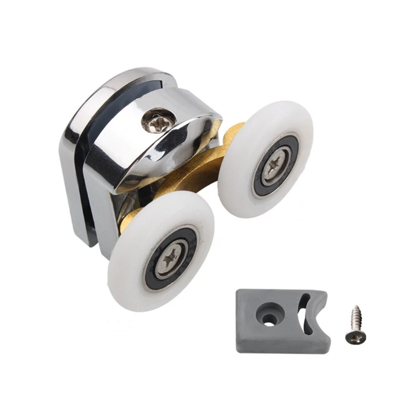 Glass Sliding Door Pulley Adjustable Upper Bottom Rollers Pulleys Runner for Shower Cabin Room Bathroom shower room accessories