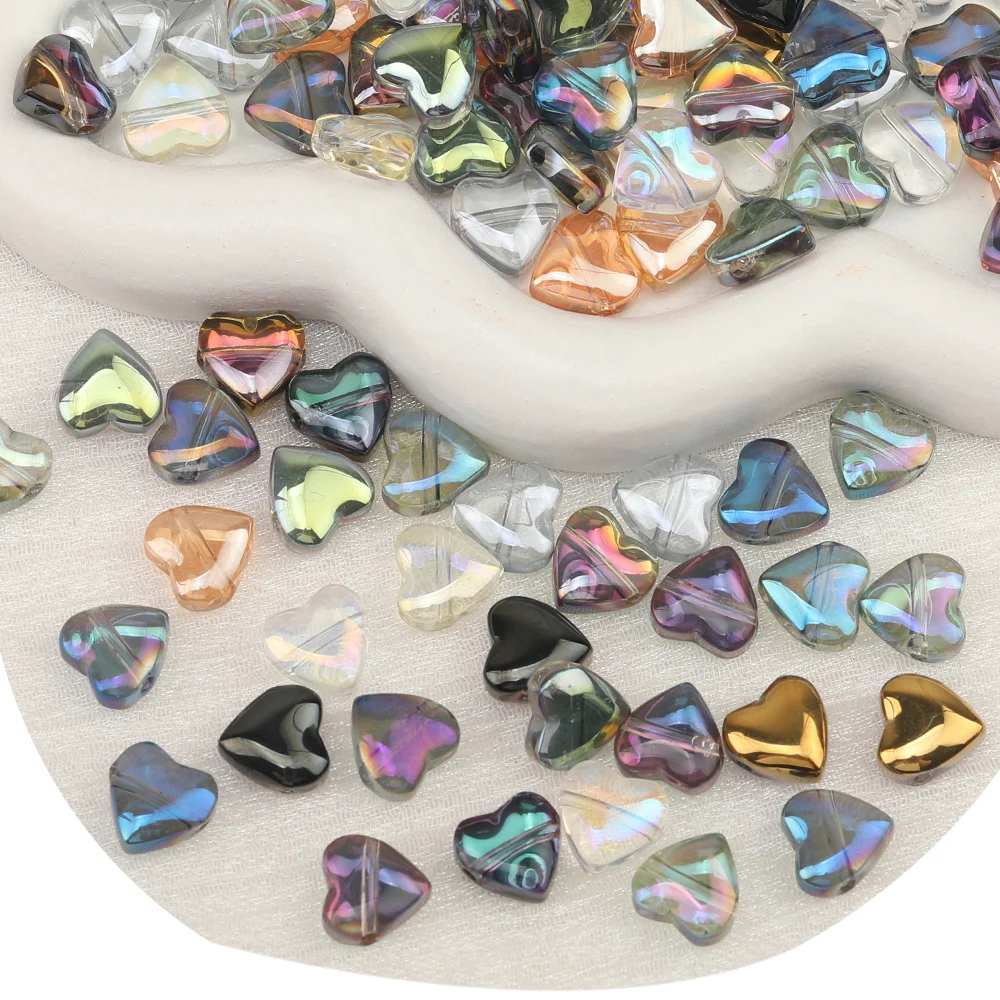 Cordial Design Crystal Material/Jewelry Findings & Components/AB Plating/Hand Made Beads/Heart Shape/DIY Beads Making - cordial