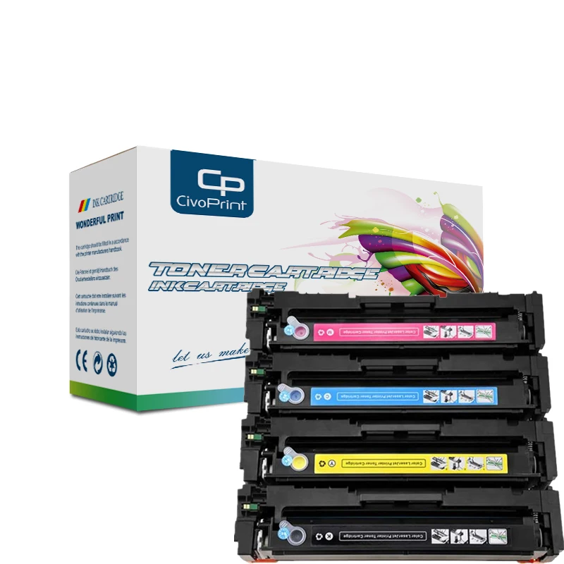 

4pcs Compatible CRG-054 CRG054H Toner Cartridges for Canon LBP621Cw LBP623Cdn LBP623Cdw iC MF641Cw MF643Cdw MF645Cx with chip