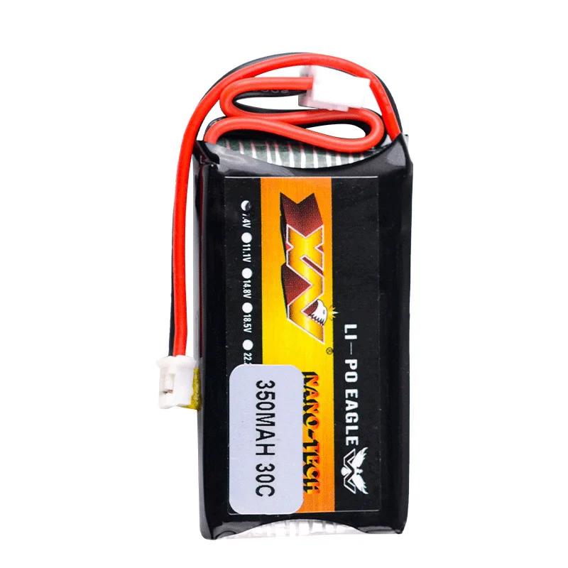 Lot de 2 Batteries LiPo 7.4V 2S 5200mAh pour RC - Chargeur Inclus