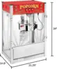 Midway Marvel Countertop Popcorn Machine 7 Gallon Popper-16oz Kettle Old Maids Drawer Warming Tray Scoop 16 Ounce Silver/red 2
