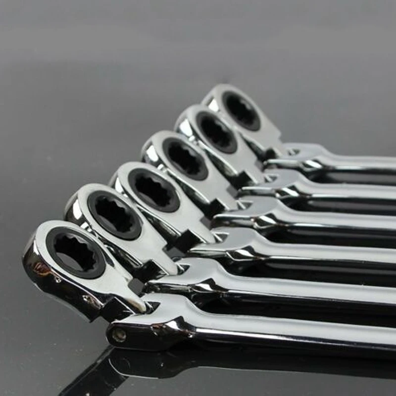 6/32mm Activities Metric Flexible Head Ratcheting Wrench Adjustable Repair Tool 9/10/11/12/13/14/15/16/17/18/19/20/21/22/23/24mm