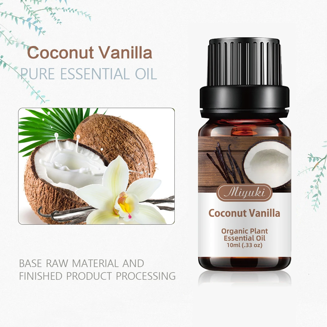 

10ml Coconut Vanilla Fragrance Aroma Oil Diffuser Oil for Lipgloss Candle Making