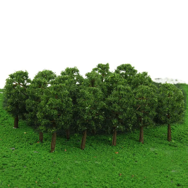 20Pcs 7cm Model Trees Micro Landscape Decor Scale Architectural Model Train Layout Tree Building DIY Ature Toys Decor 6