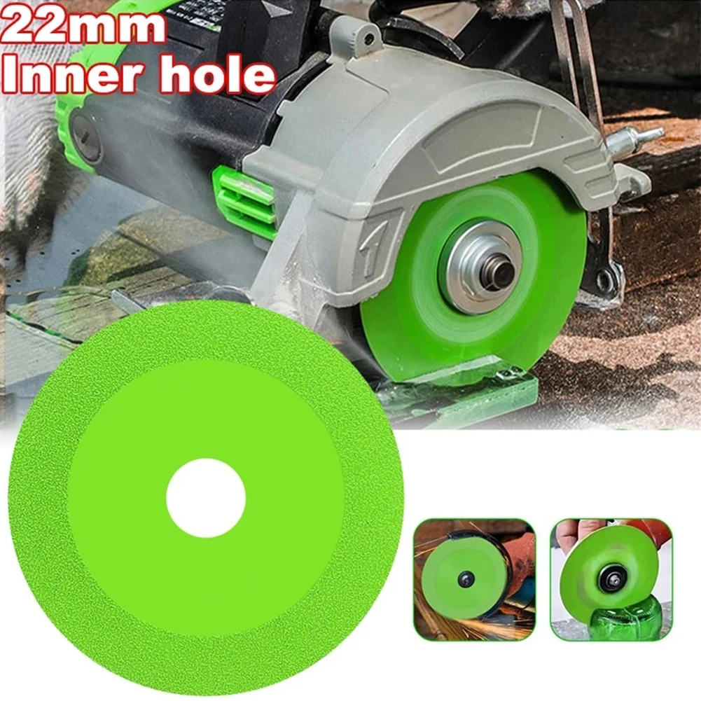 1pc Glass Cutting Disc 22mm Hole Diamond Marble Ceramic Tile Jade Grinding Blade Crystal Wine Bottles Brazing Grinding Dis
