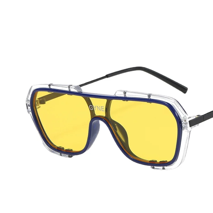 Integrated Big Frame Women's Sunglasses Fashion Trend Square Gradients Sun Glasses Female Brand Traveling Style Eyewear_voghion.com