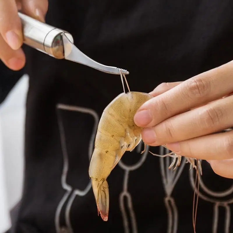 Stainless Steel Shrimp Stripper Peeler Kitchen Peeling Tools shrimp peeler