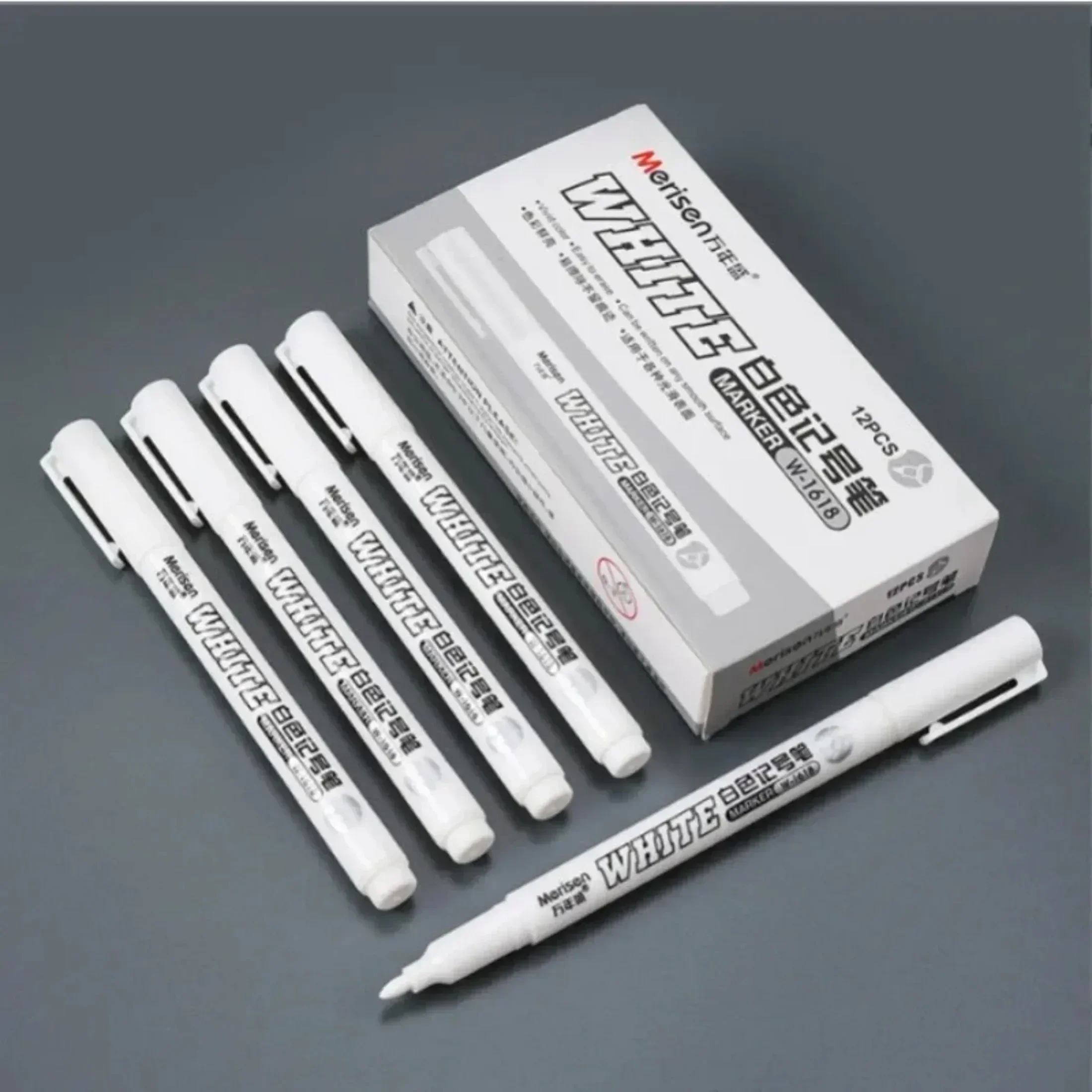 Permanent Marker Pen 1/3/5 Pcs White Marker Pen Alcohol Paint Oily Waterproof Tire Painting Graffiti Pens Gel Pen Art Painting Supplies
