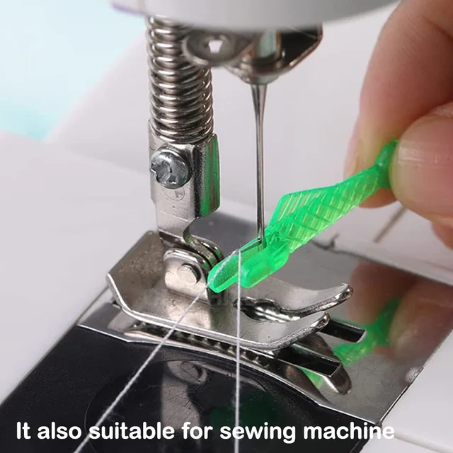 Mini Automatic Needle Threader DIY Tool Home Hand Sewing Machine Device Thread Auto Needle Cross Stitch Sewing Accessories 5