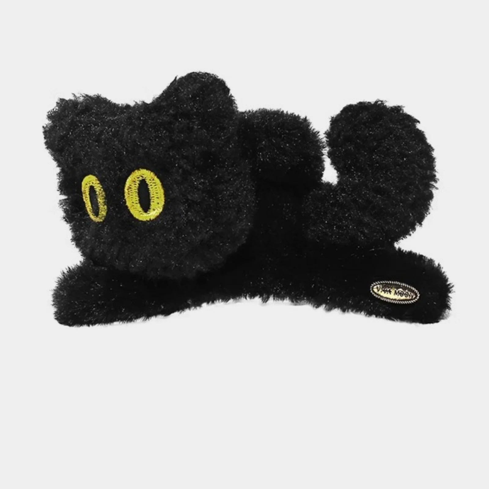 1pc multi-color women's and girls' autumn and winter plush three-dimensional cat, large size, cute clip, shark clip, hair claw