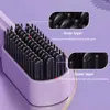 Cordless Electric Hot Comb Rechargeable Portable Straightening Brush Anti-Scald Hair Straightener Comb 3 Temp Settings for Women 5