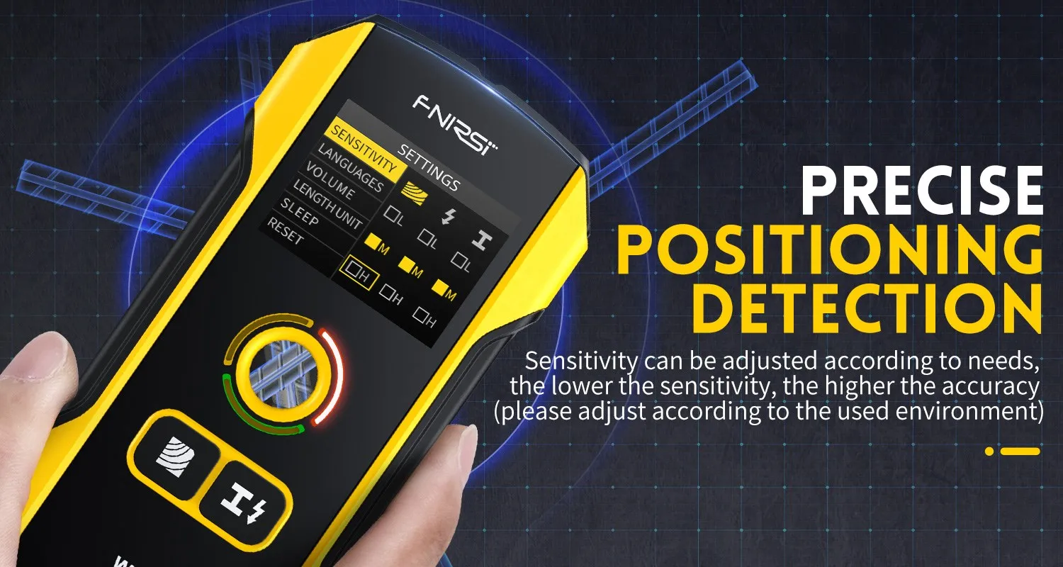 WD-02 Metal Detector Wall Detector Multifunctional With Positioning Hole AC Live