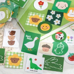 40 Sheets Animal Plant Sticker Kawaii Scrapbooking Bullet Journal Notebook Stationary Decor for Office Home Cute School Supplies