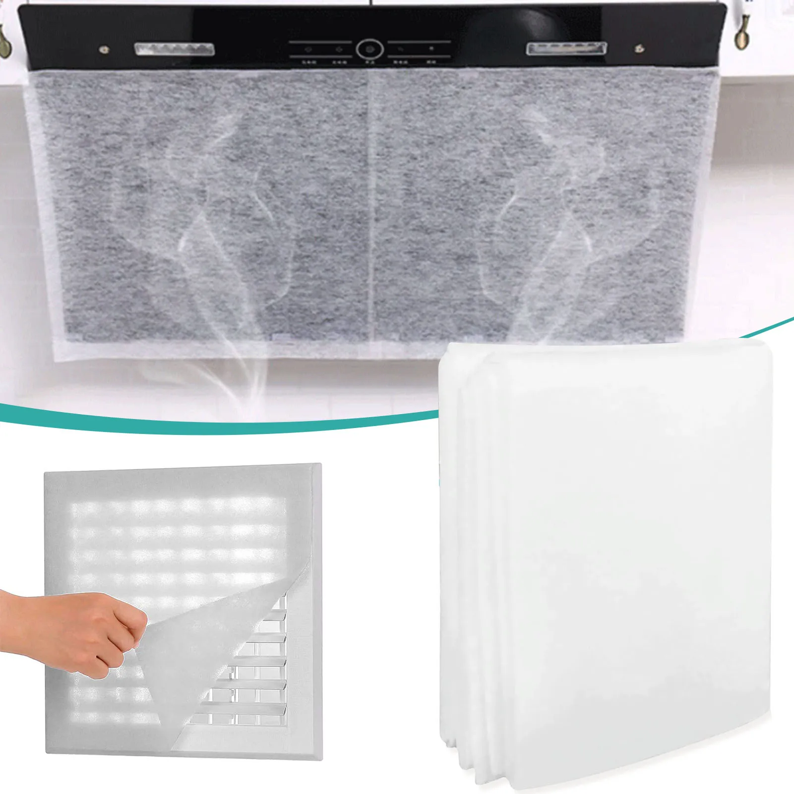 Complete Air Vent Filters Kit for Heating Intake Registers & Grilles Filter Air Conditioning Parts Easy Installation 200x100cm