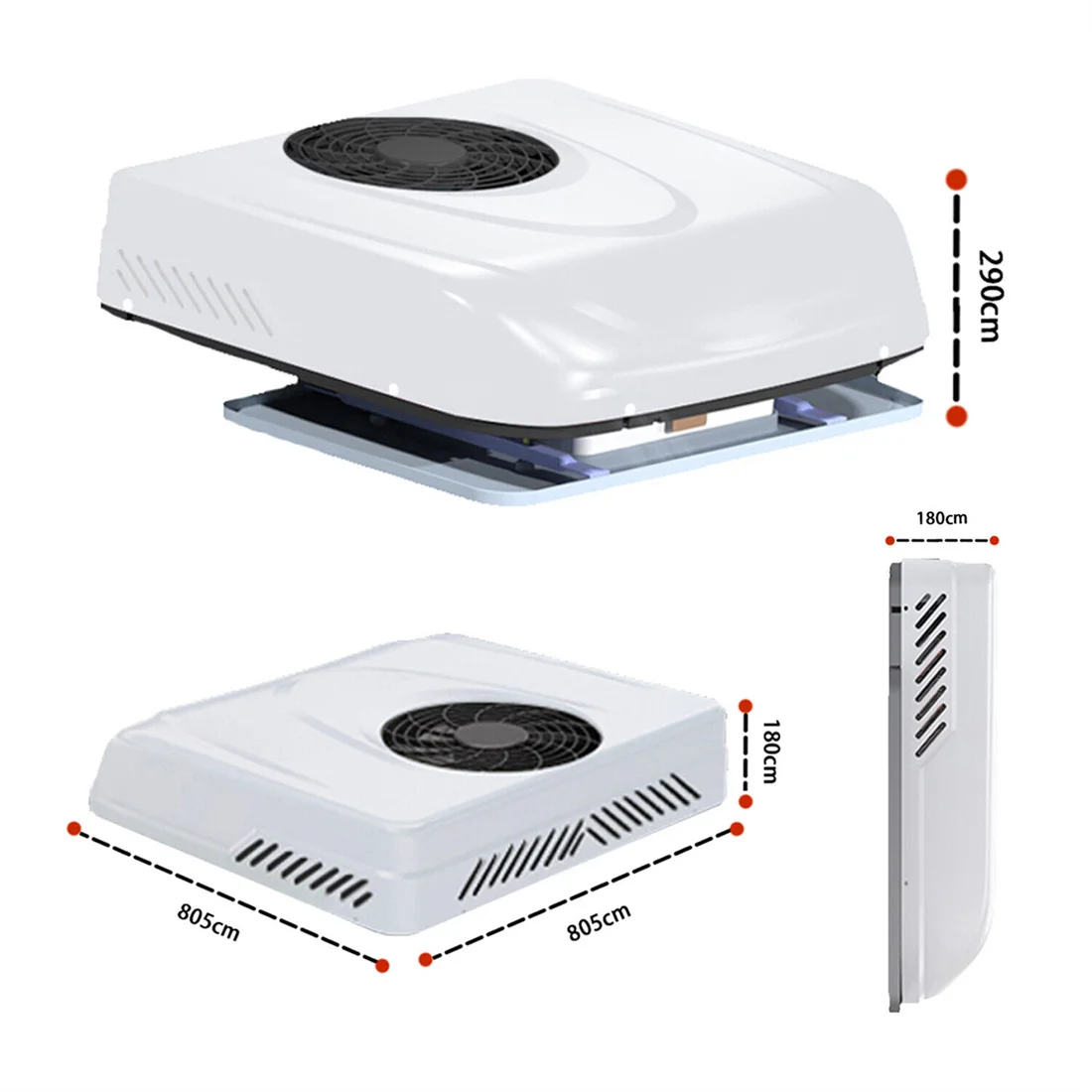 Treeligo DC 12 Volt Dach RV Klimaanlage Kühlung & Heizung 2 in 1