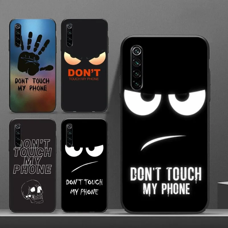 Dont Touch My Phone Case Phone Case Per Realme Gt Neo 3 2 10 9 8 7 Pro X50 X2 C35 C33 C31 C30 Soft Black Phone Cover