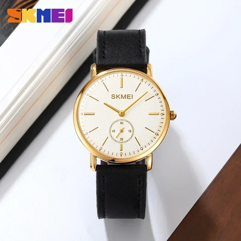 SKMEI 2308 Luxury Waterproof Quartz Watch for Men Chronograph Shockproof Sports Mens Wristwatches Clock Relogio Masculino