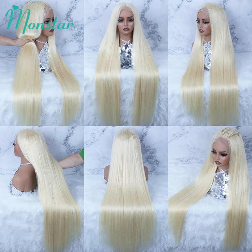 250 300 High Density Lace Wig 613 Blonde 13X4 13x6 Hd Lace Front Human Hair Wig Raw Hair Vietnamien Straight Human Hair 360 Lace