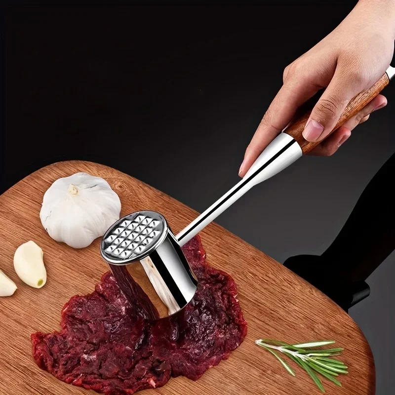 Meat hammer steak special hammer kitchen meat 304 stainless steel meat household loose tendon artifact