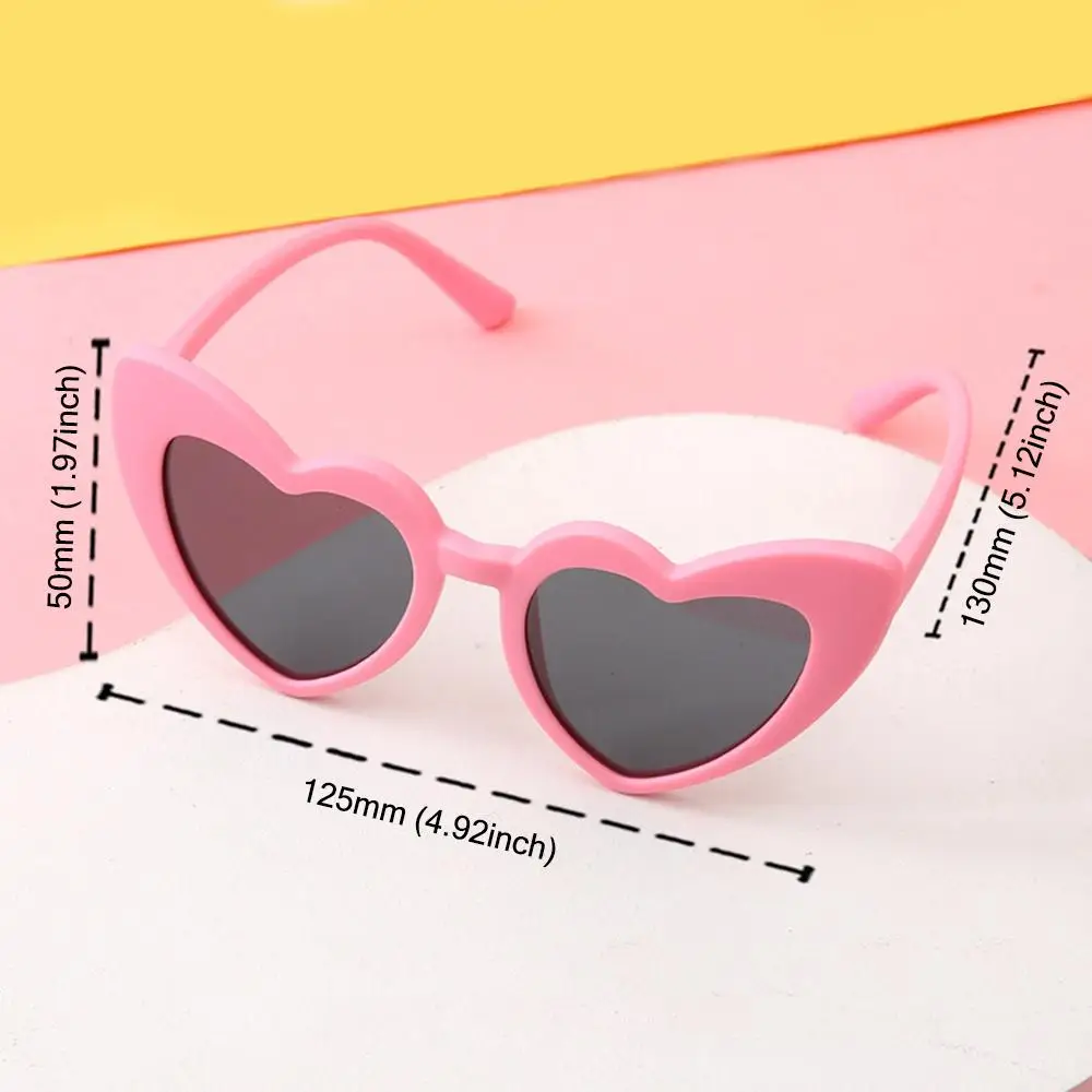 Kids sunglasses children sunglasses Kids Heart Sunglasses Vintage Heart-Shaped Toddler Sunglasses Cute Pink Boys Girls Outdoor Children Cartoon Eyewear for 3-9 Year