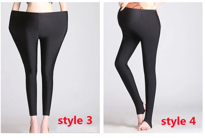 LPOWSS New Women Leggings Trample Feet Stretch Pants All-Match Thin Ice Silk Solid Black Trousers Sexy Skinny Seamless Legginsy lularoe leggings